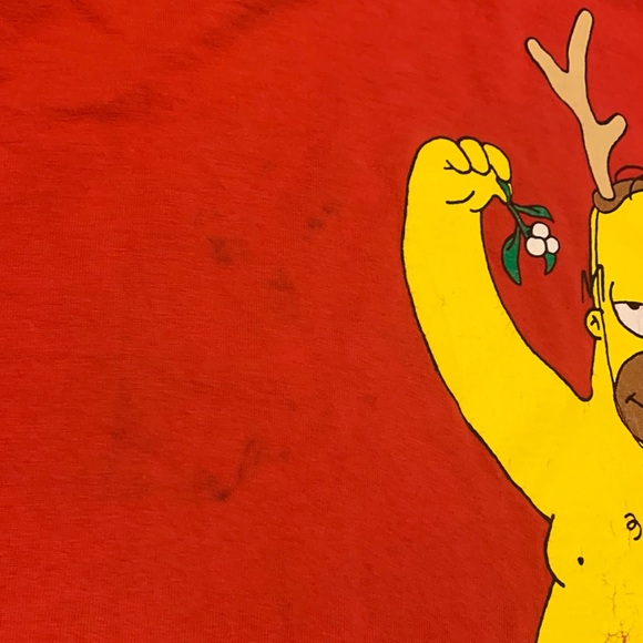 VTG ‘97 The Simpsons Homer Christmas Graphic Tee - Picture 9 of 9
